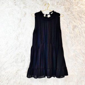 Sunday Best black tiered sleeveless dress